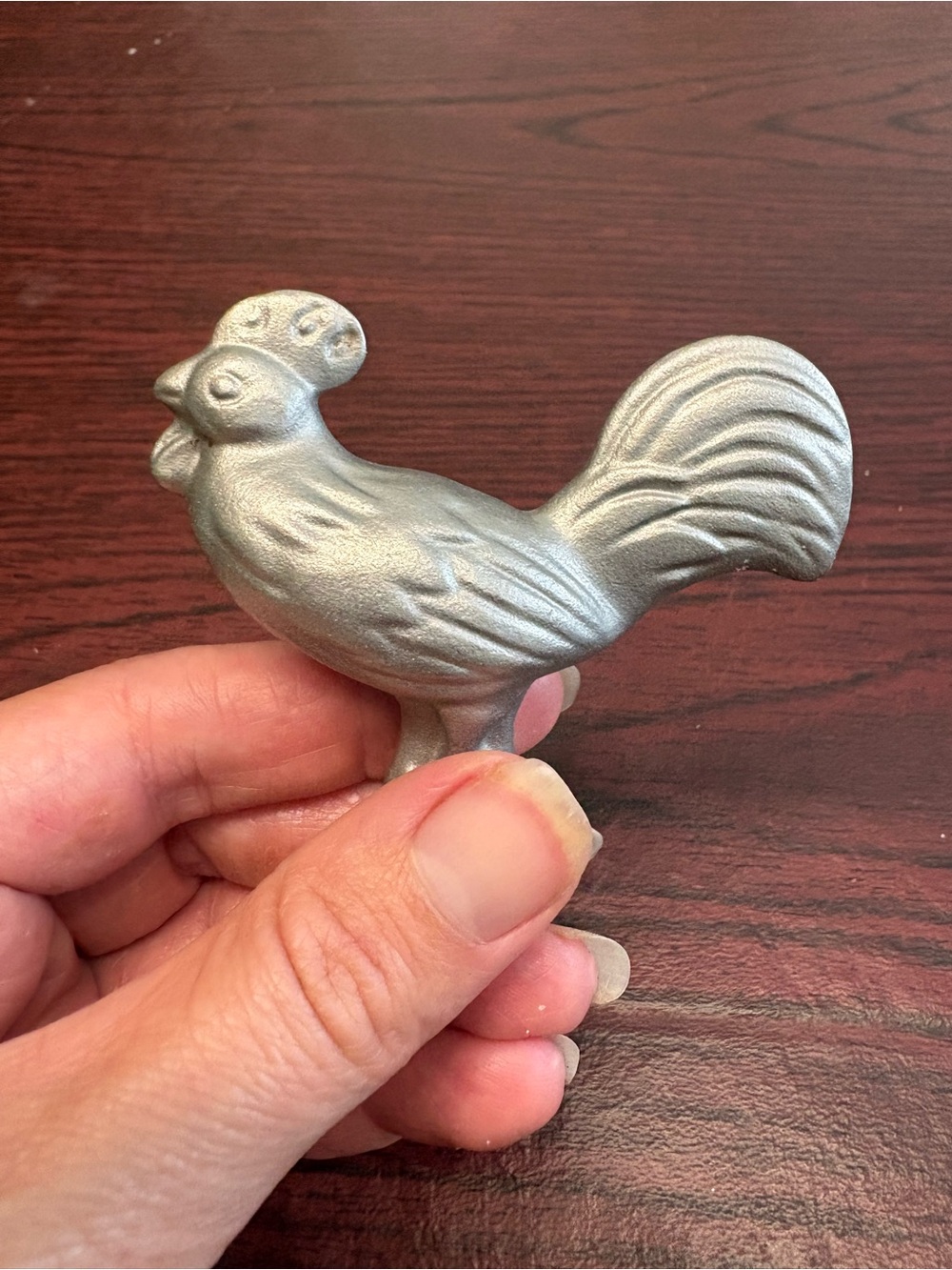 Metallic Rooster Knob for Staub